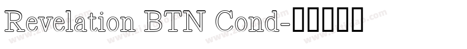 Revelation BTN Cond字体转换